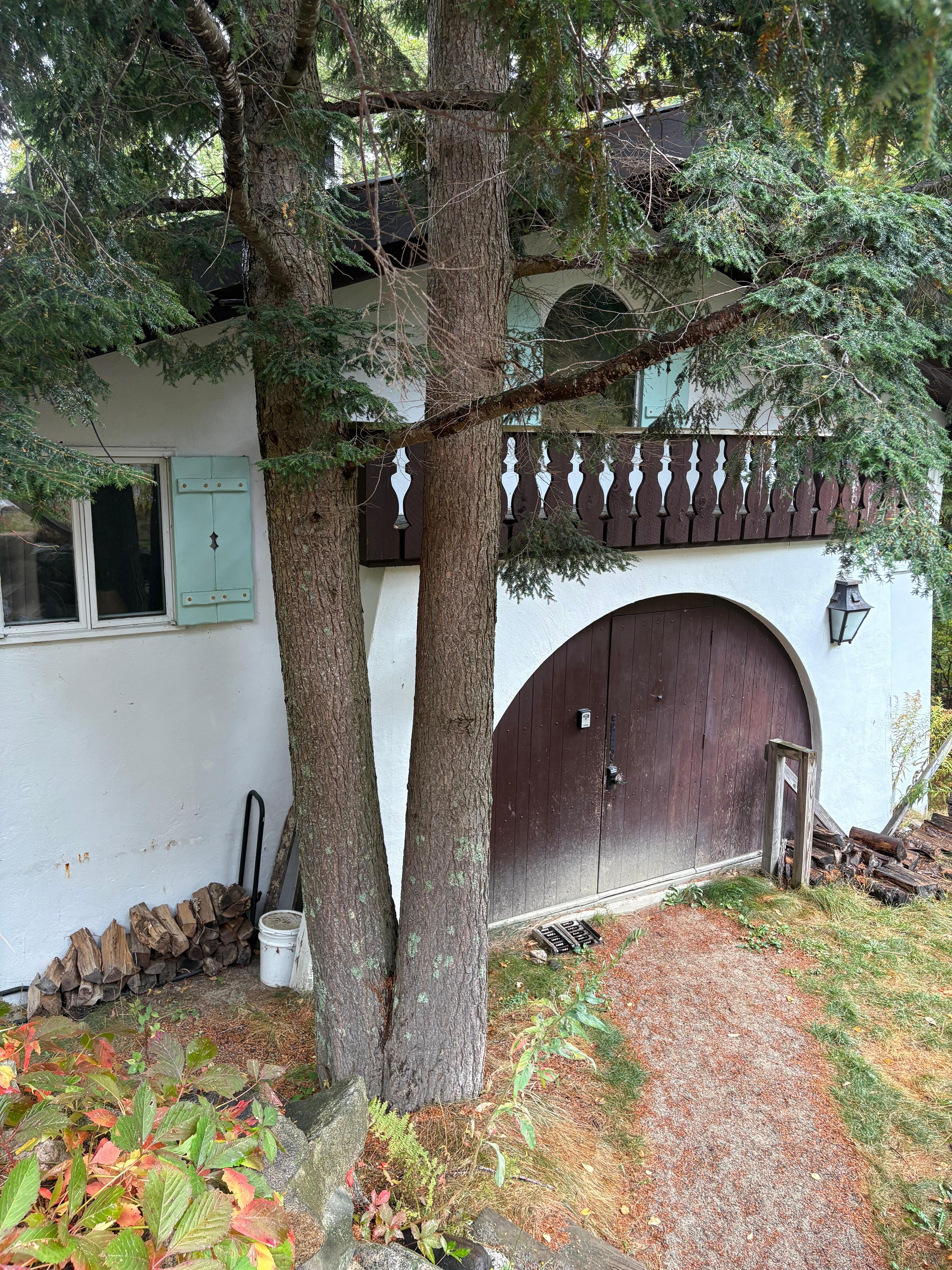 Front entrance of the actual house