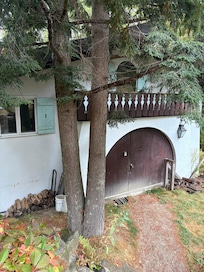 Front entrance of the actual house