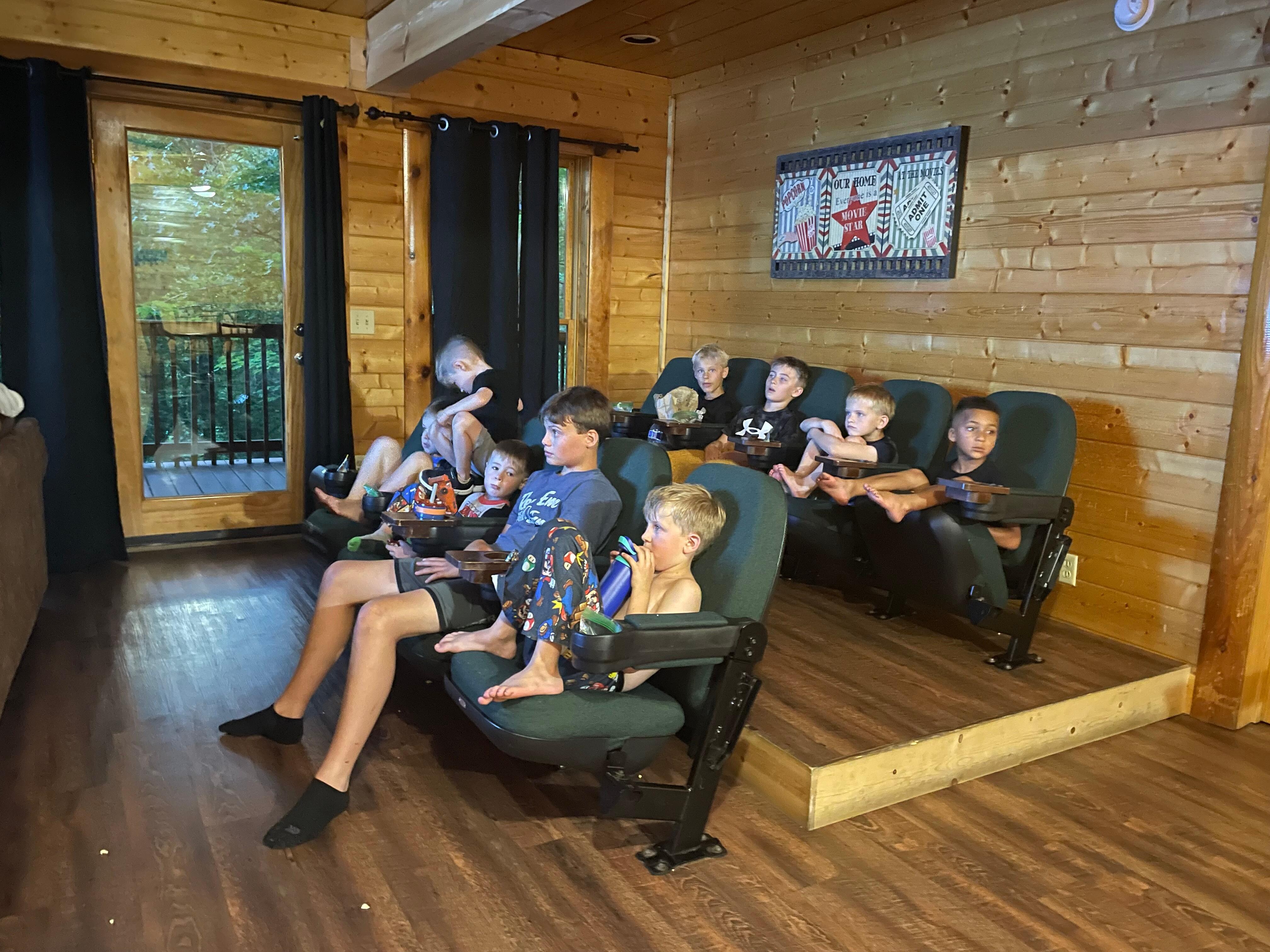 Movie night for the kiddos.