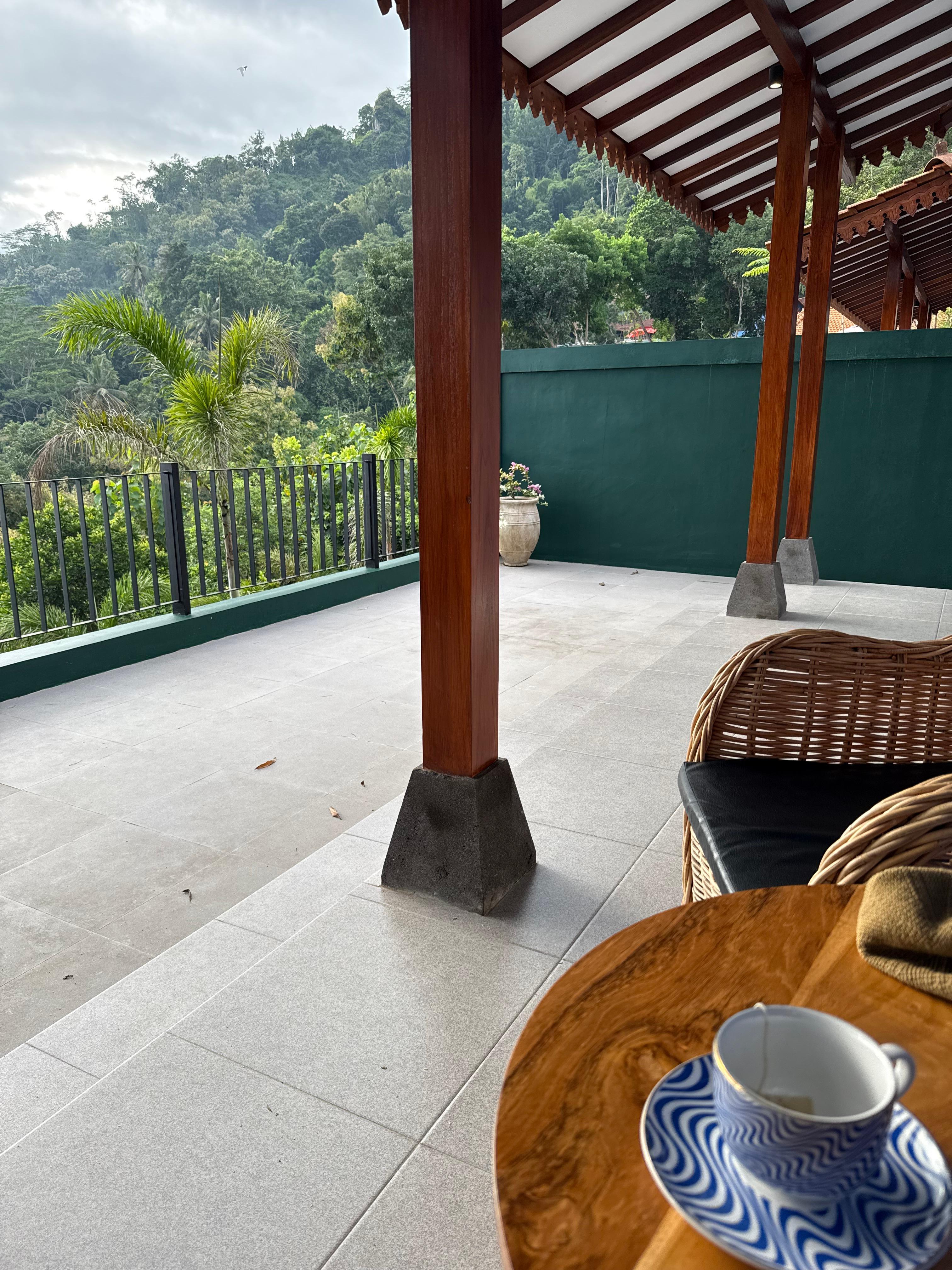 Peaceful view from villa