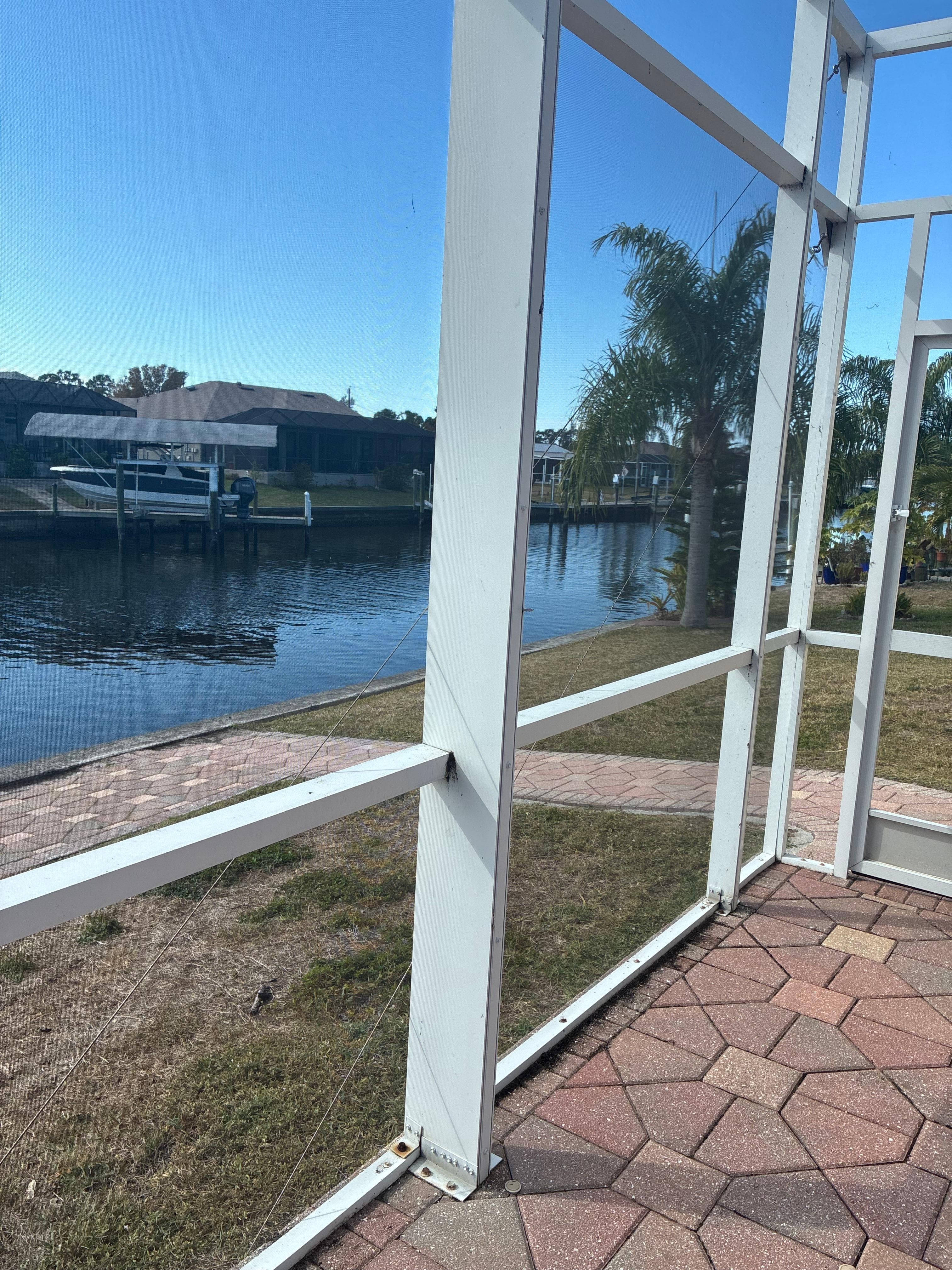 Looking out to canal. 