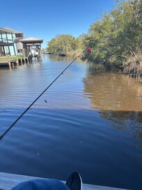 Fishing off the pier