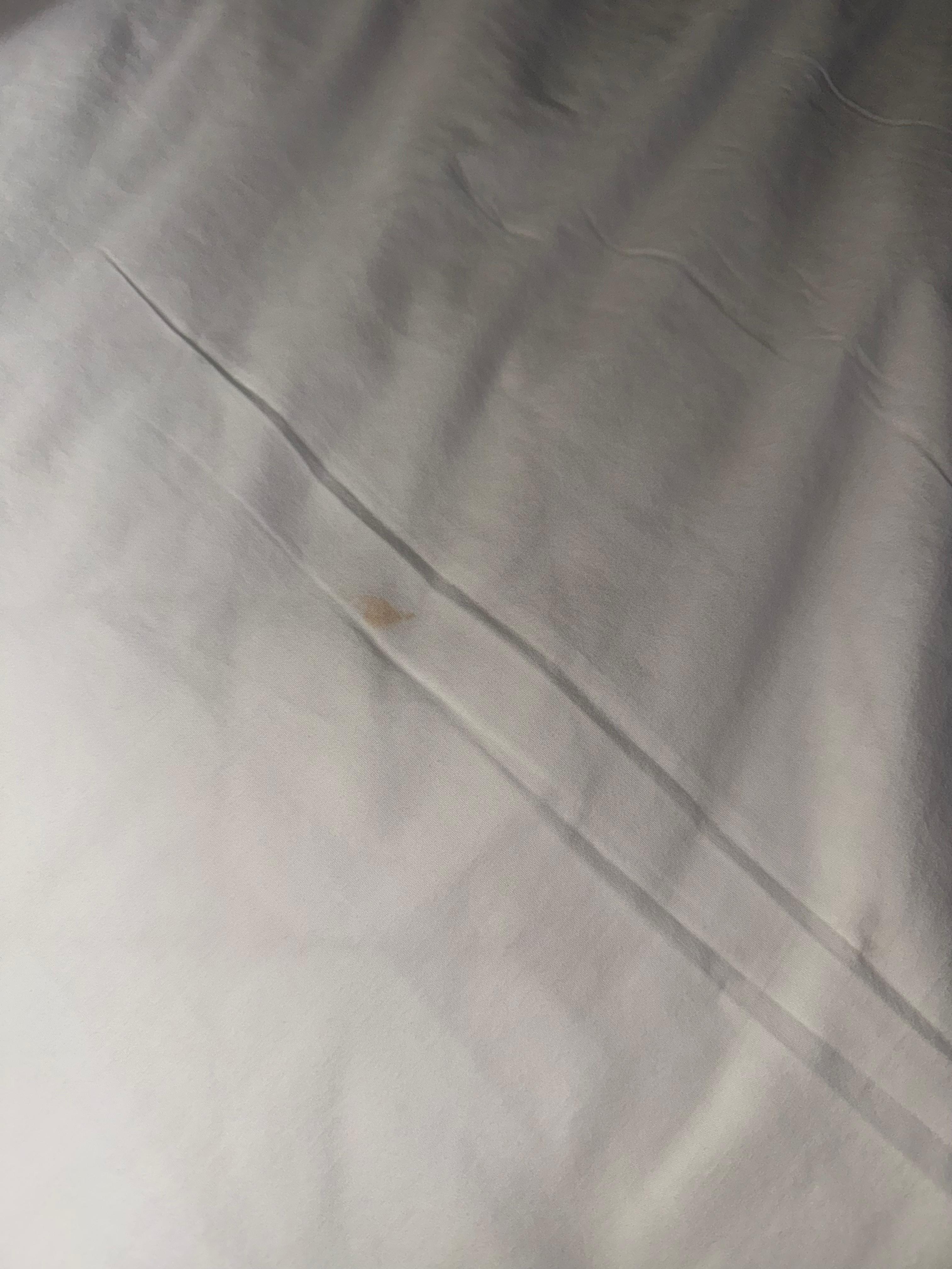 Small stain on the sheets