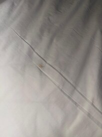 Small stain on the sheets