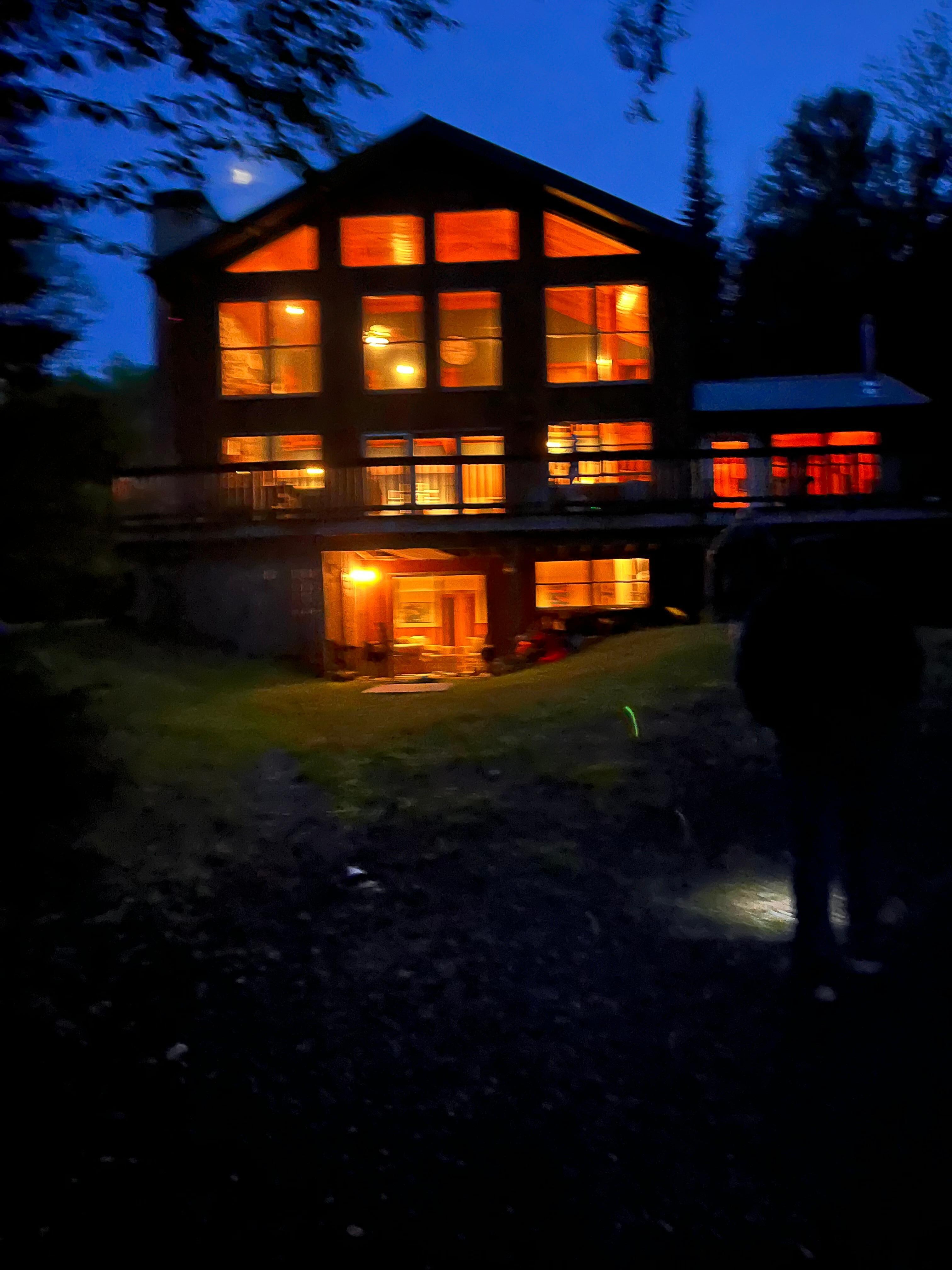 Our view of the house from the dock