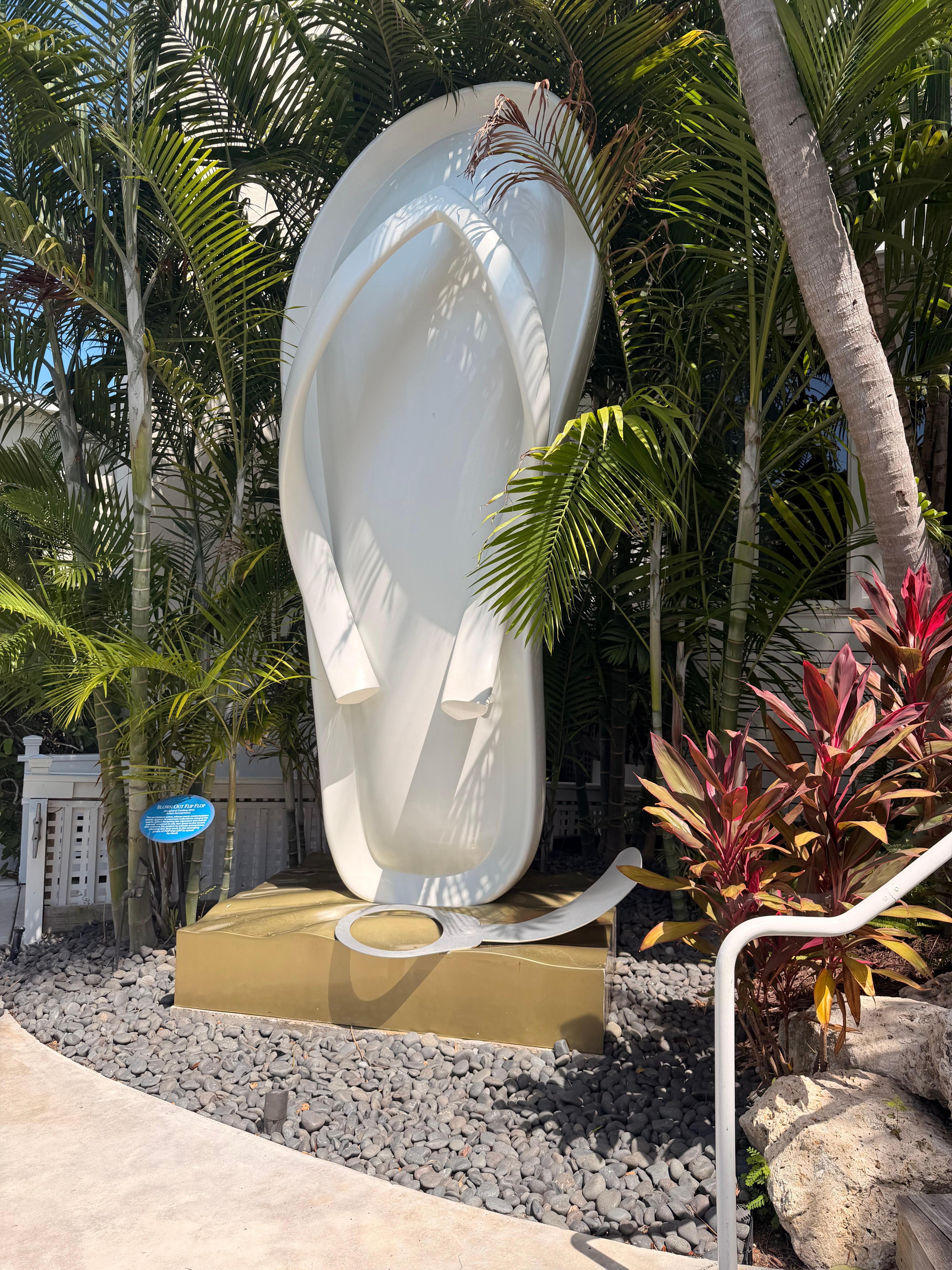 Outside in the front