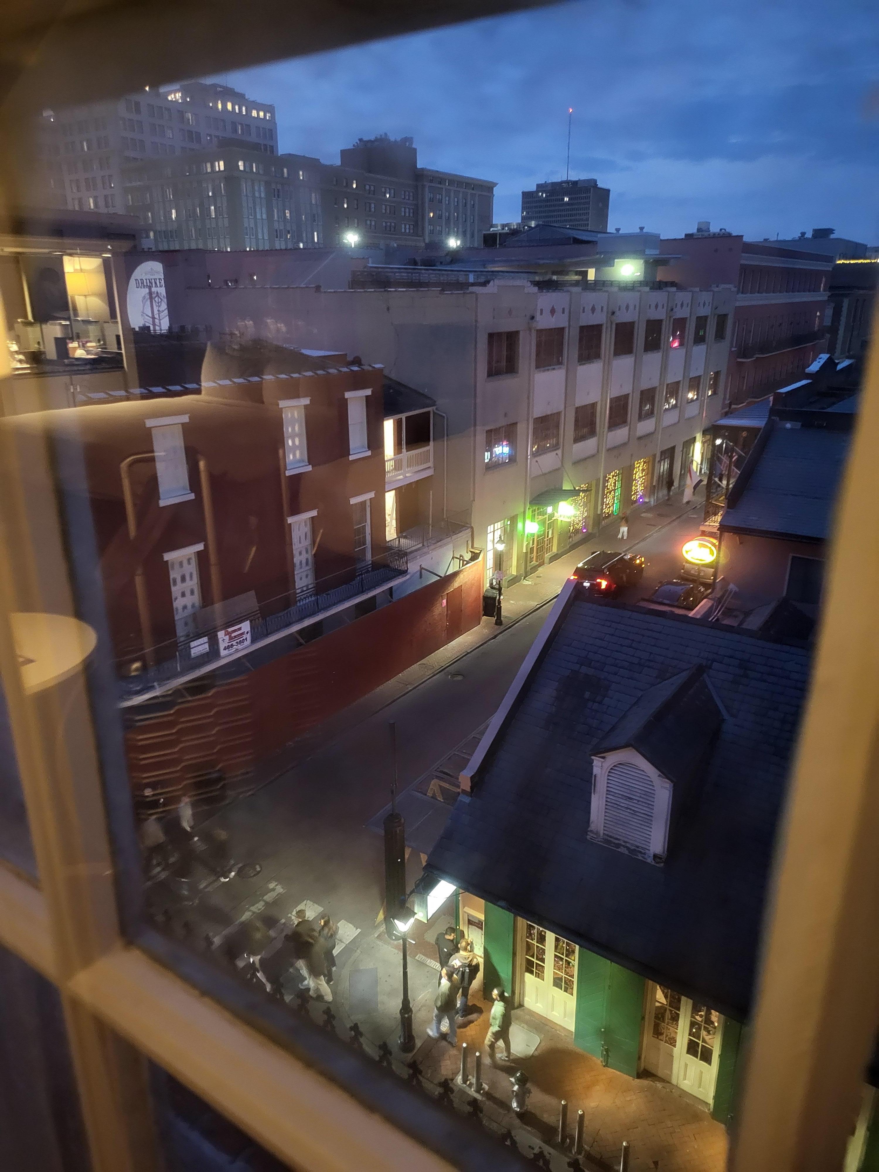 The view from the room with mold, initially I thought it was bug control spray and the smell would dissipate...