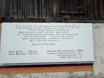 Deutsch-Deutsches Museum i Mödlareuth. Et meget spændende museum på den gamle grænse mellem Øst- og Vesttyskland. Byen var delt indtil murens fald.