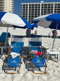 Beach umbrella rental available