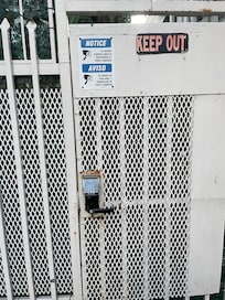 Rear gate code inoperable. Security risk. You can still access villas