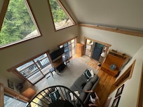 Great views of the waterfall from the house.