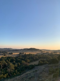 View standing on back porch.