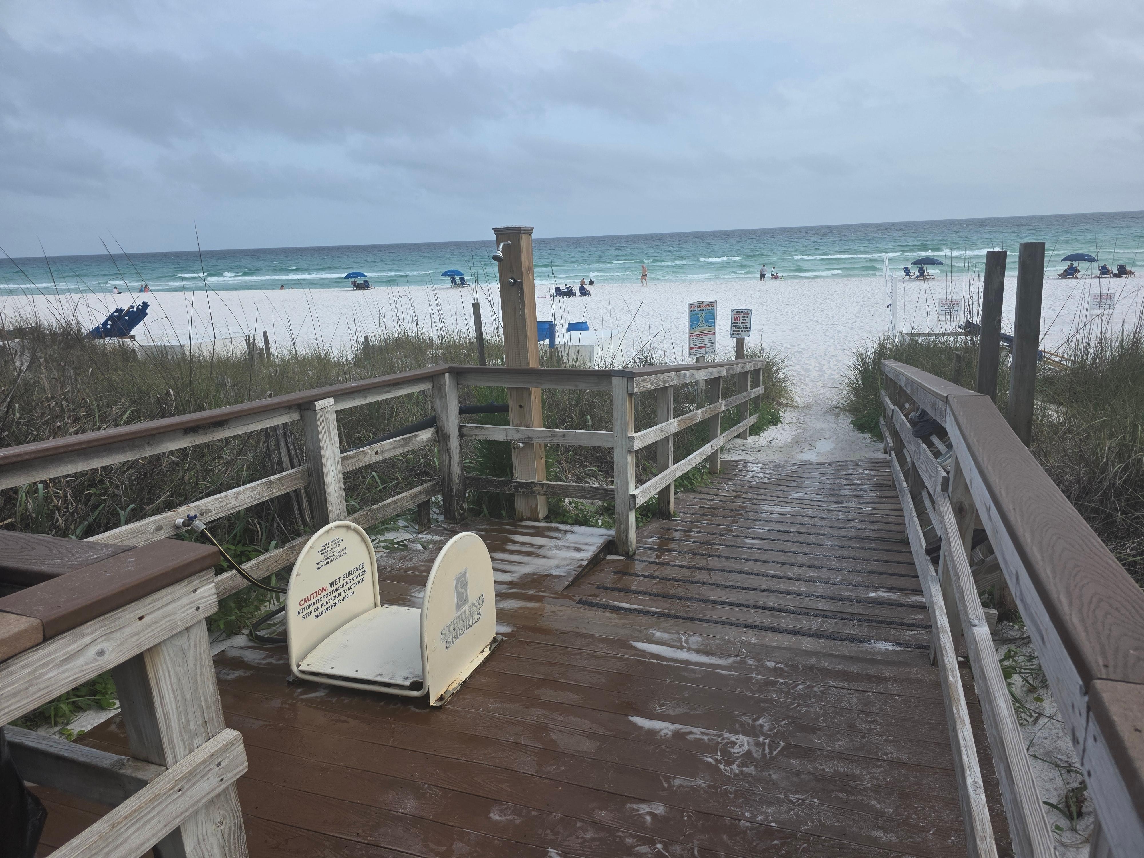 The beach access to our happy place!