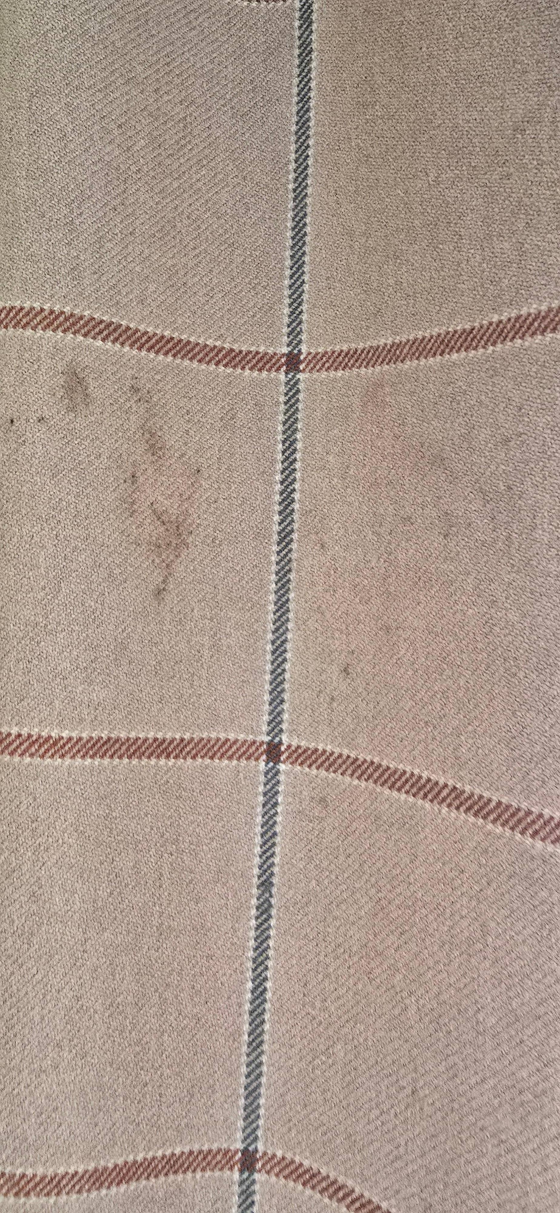 Hand prints on curtains