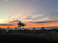 Sunset view from the villa
