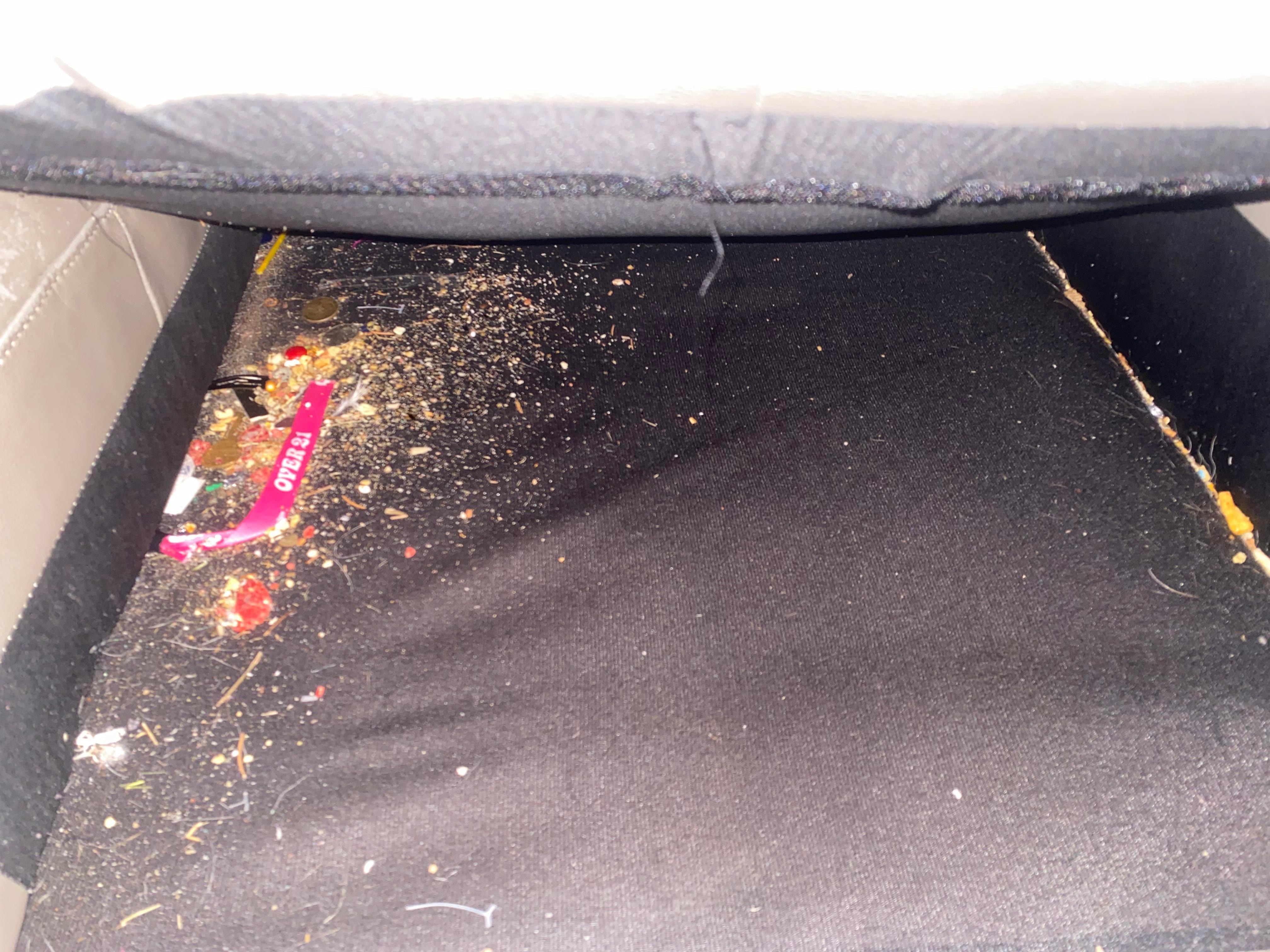 Dirt in couch