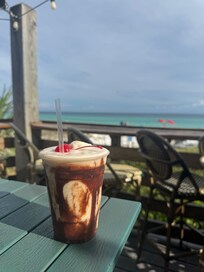 Bushwacker cocktails on the beach