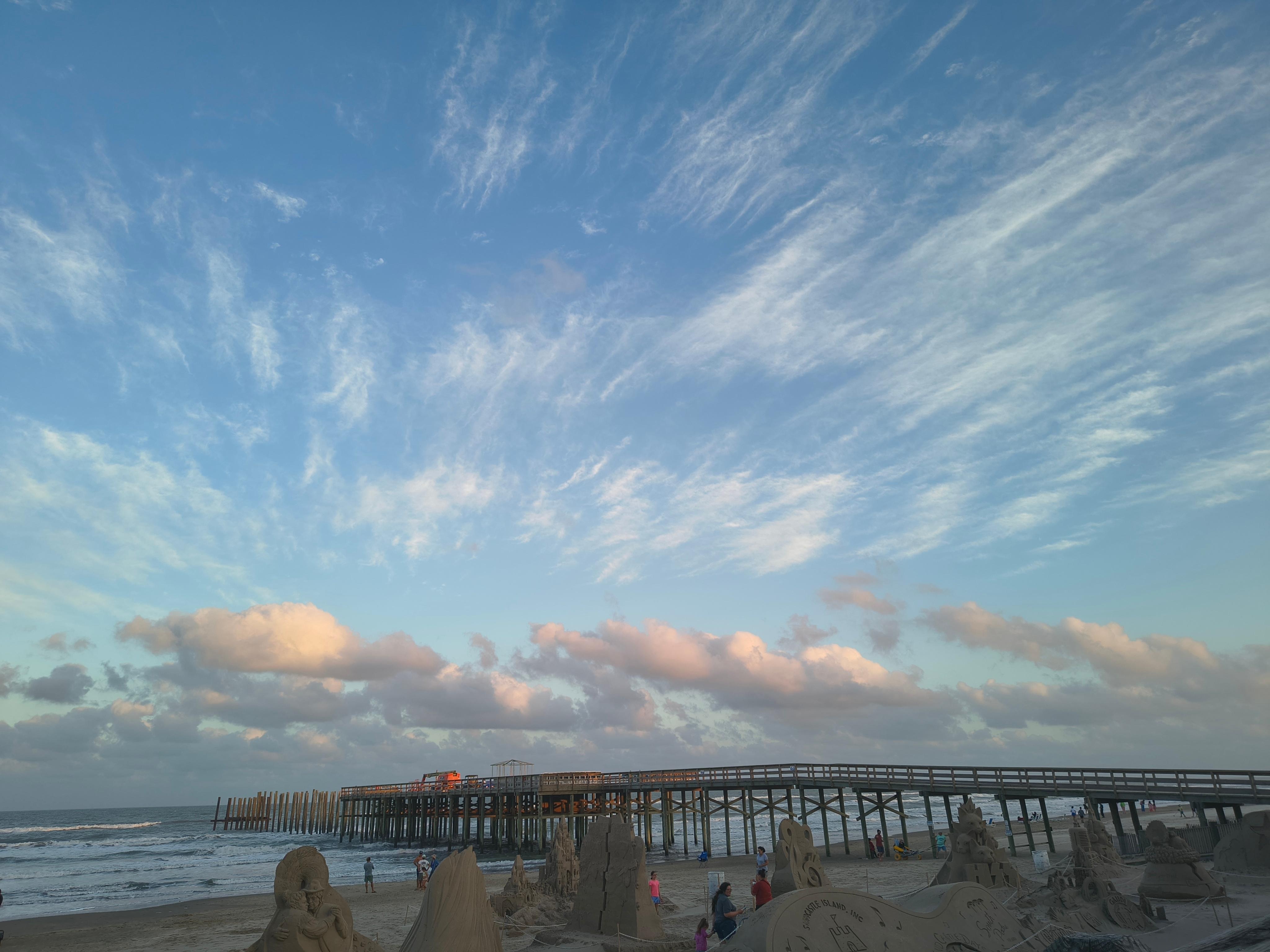 The Beach, Pier and incredible sky!!