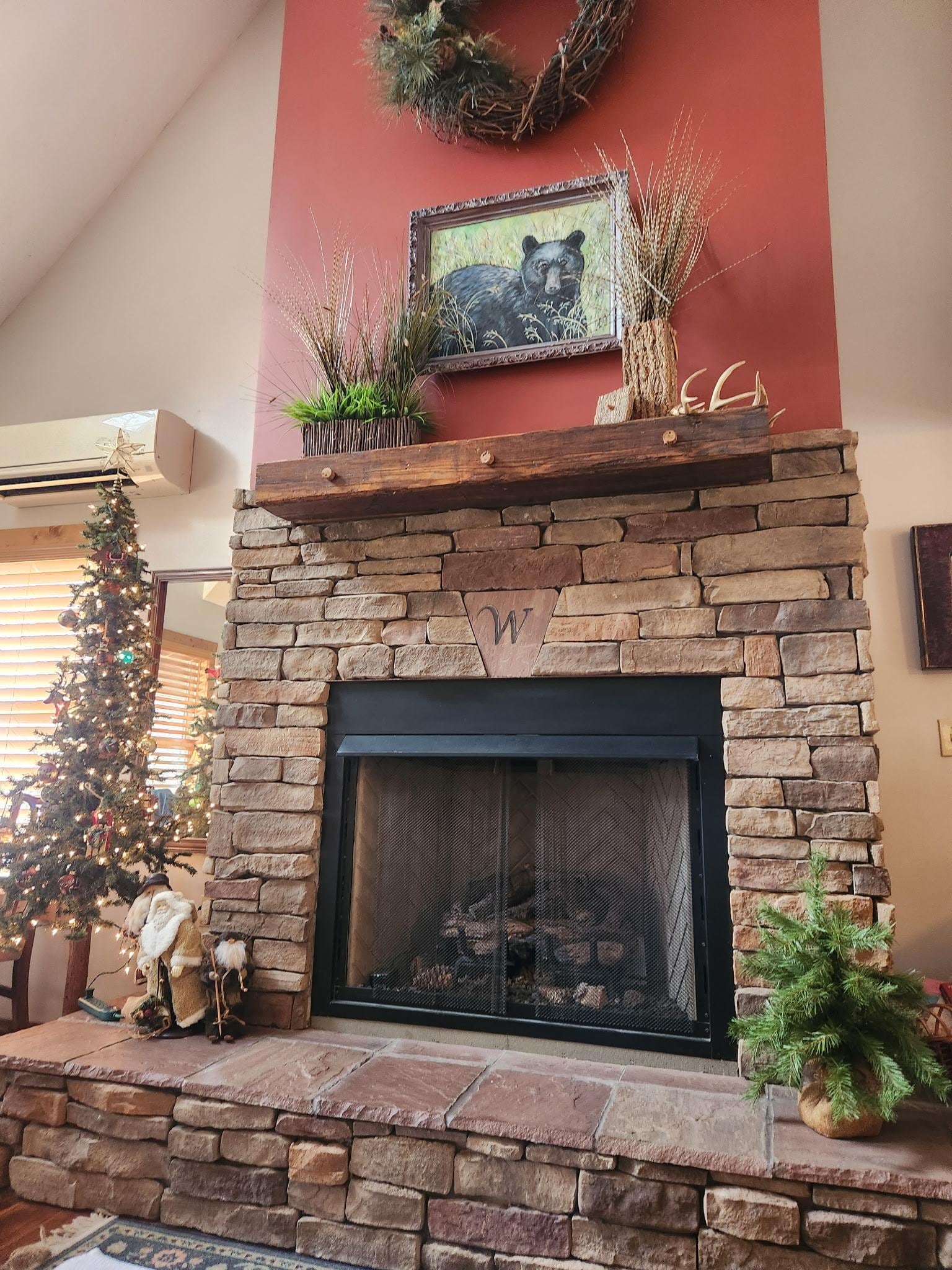 Love the fireplace!  