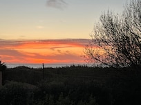 sunset from the balcony