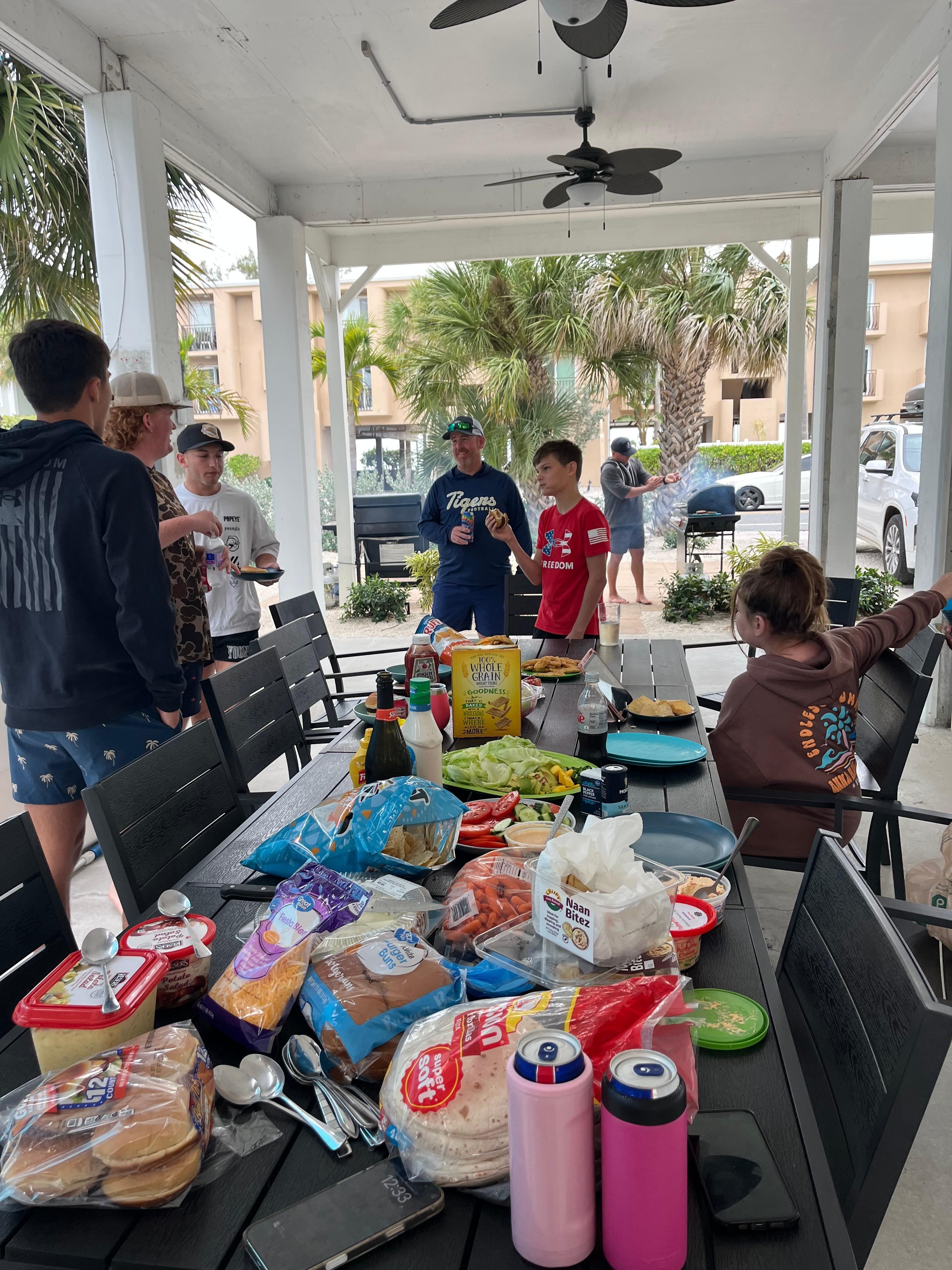Our friends stayed nearby houses but we all came here to eat for thanksgiving. 