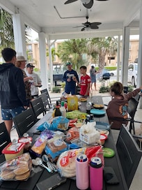 Our friends stayed nearby houses but we all came here to eat for thanksgiving.