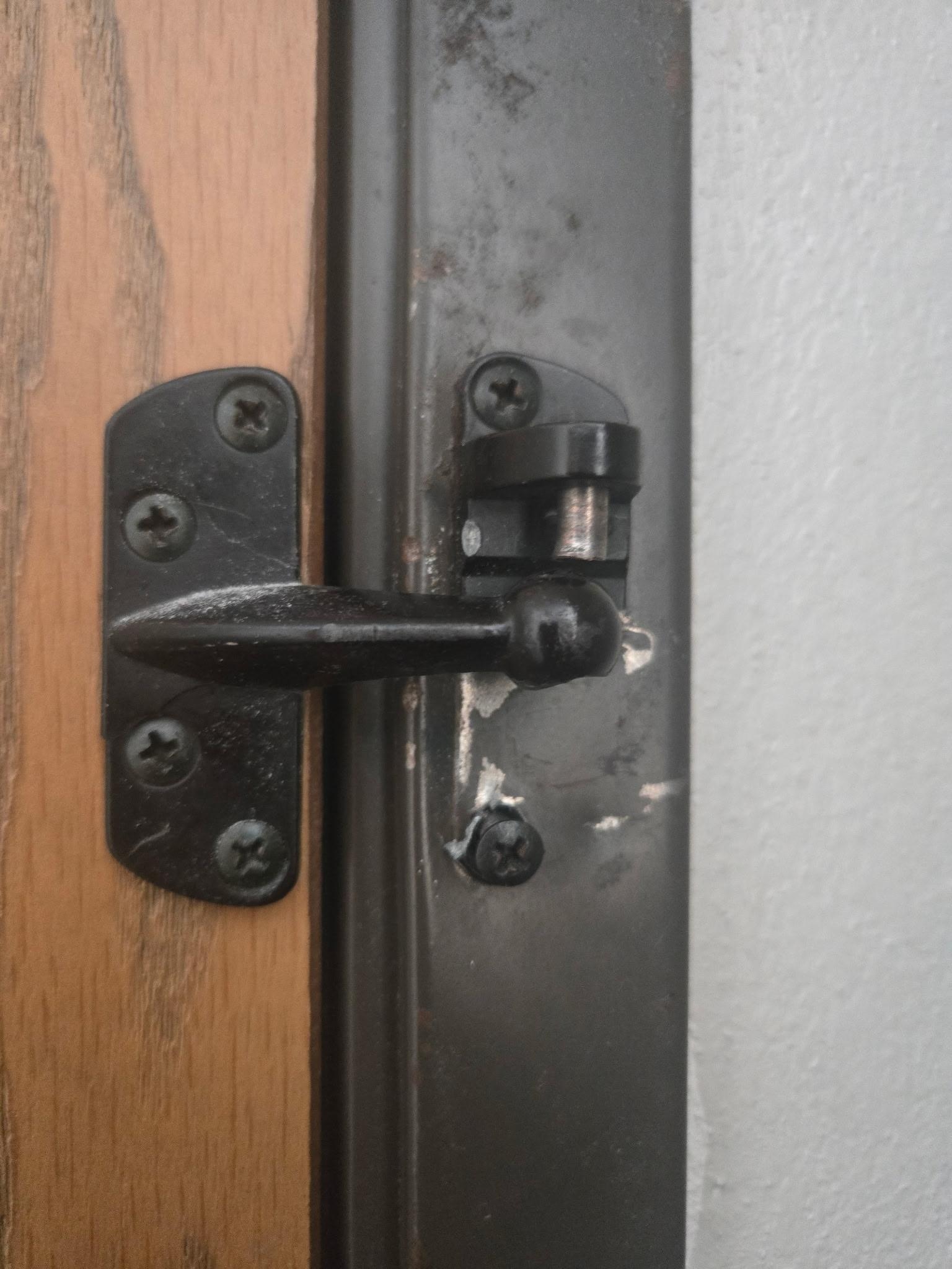 Broken door lock