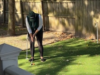 Backyard putting green