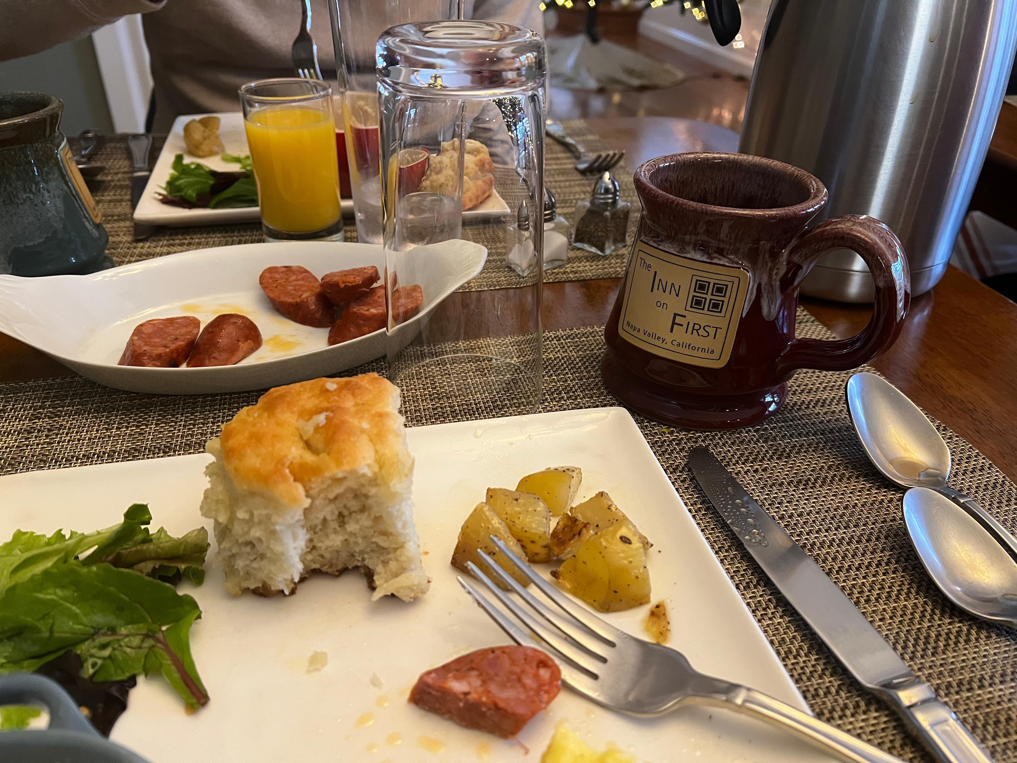 Incredible free breakfast!!! 