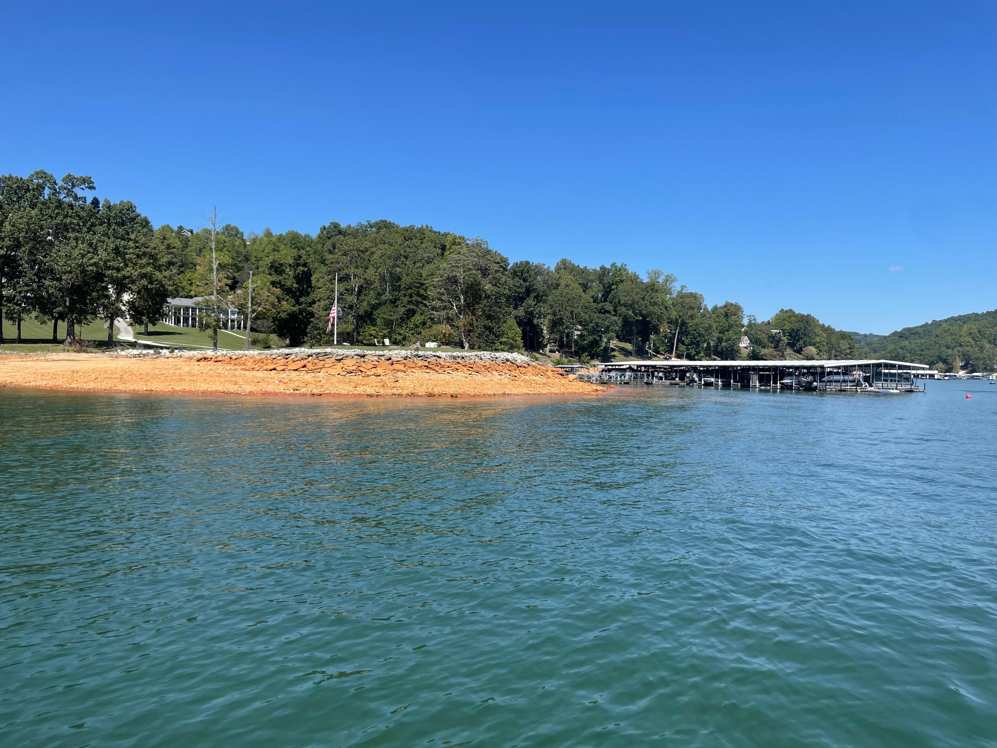 View on the boat we rented