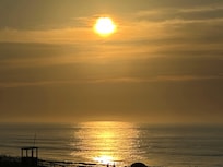 Sunrise view from the condo balcony!