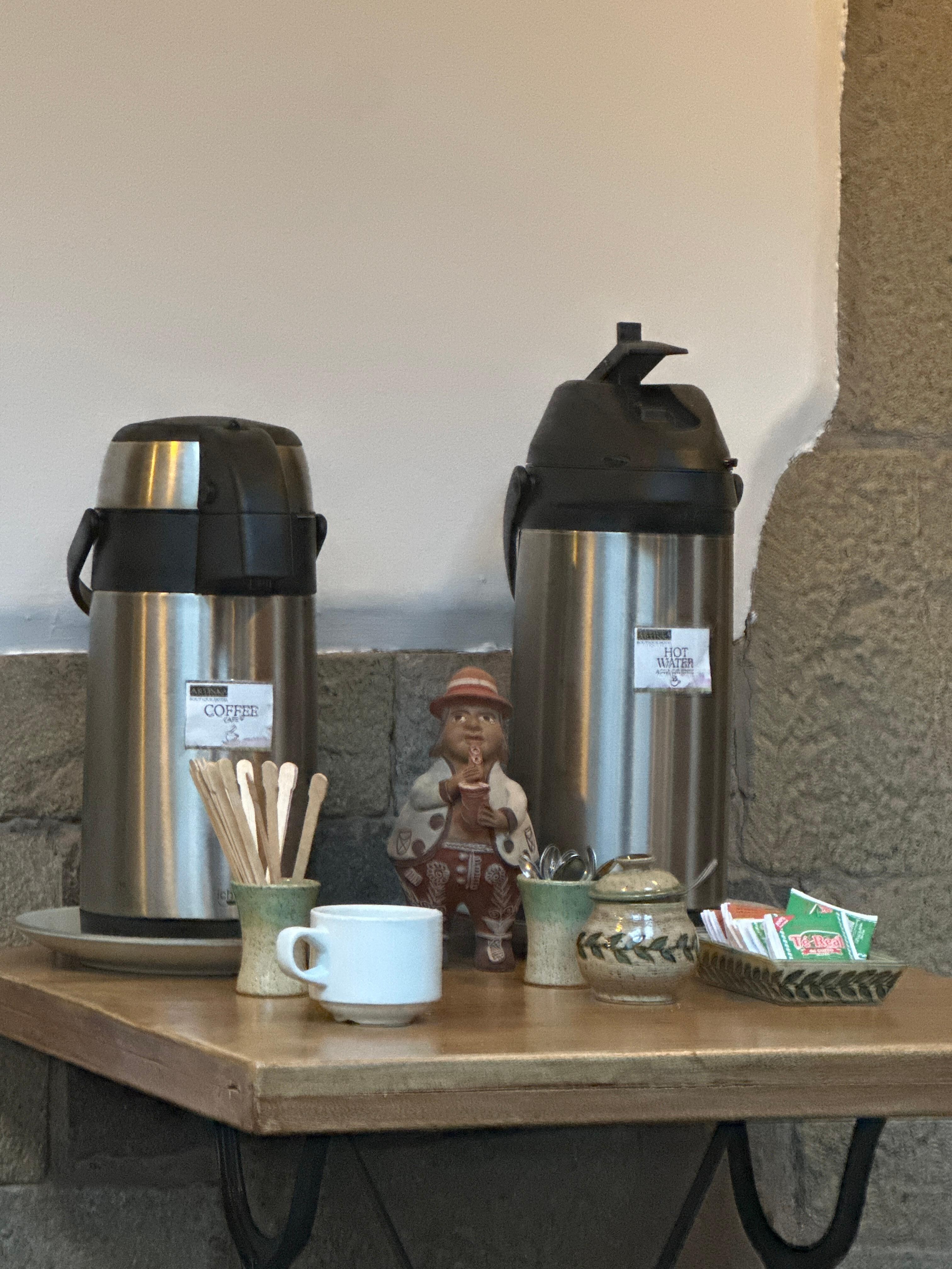 Hot coffee and tea