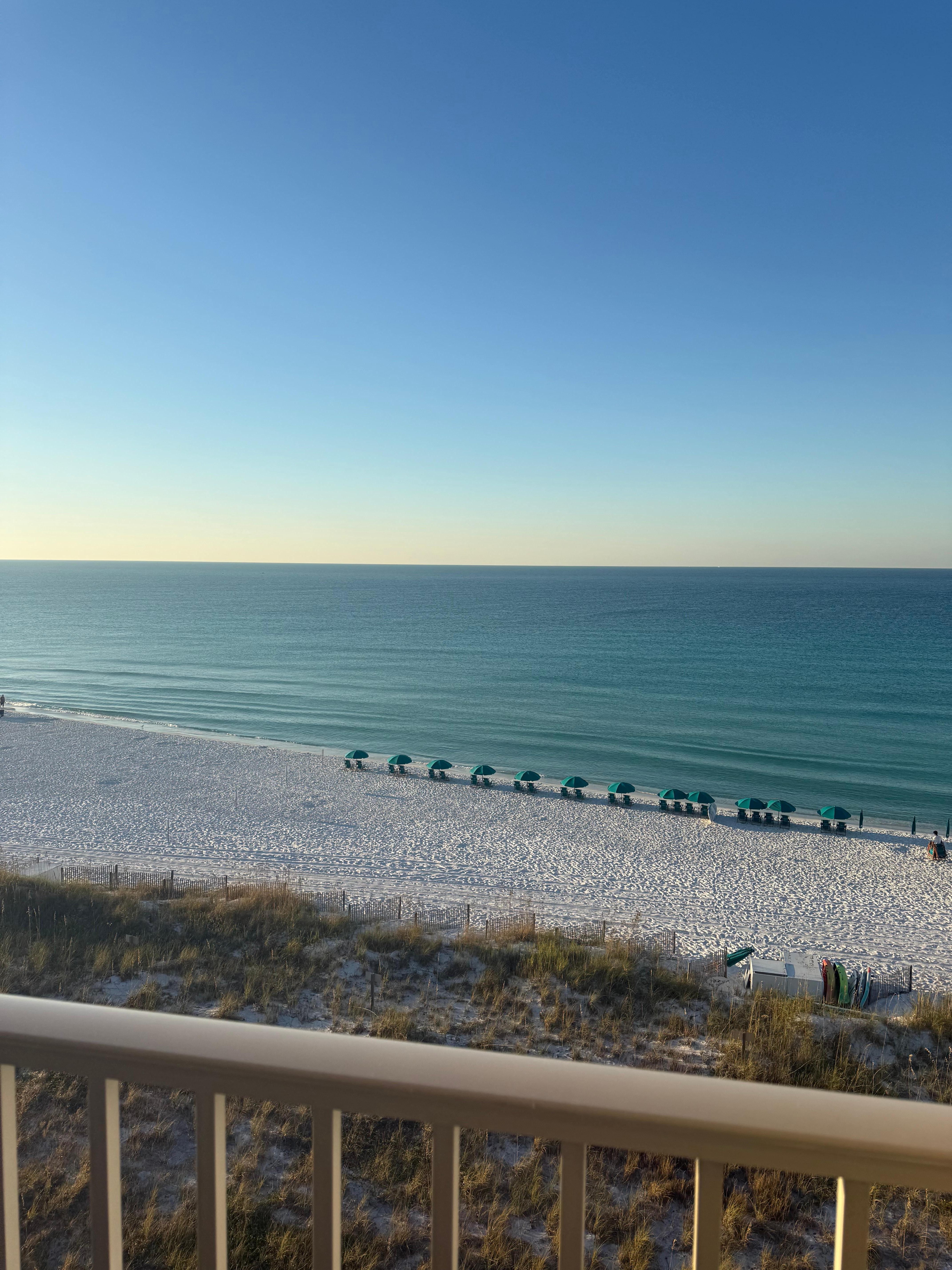 From the balcony looking south east. 
