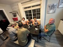 Kitchen space is great! My sons friends joined us as well.