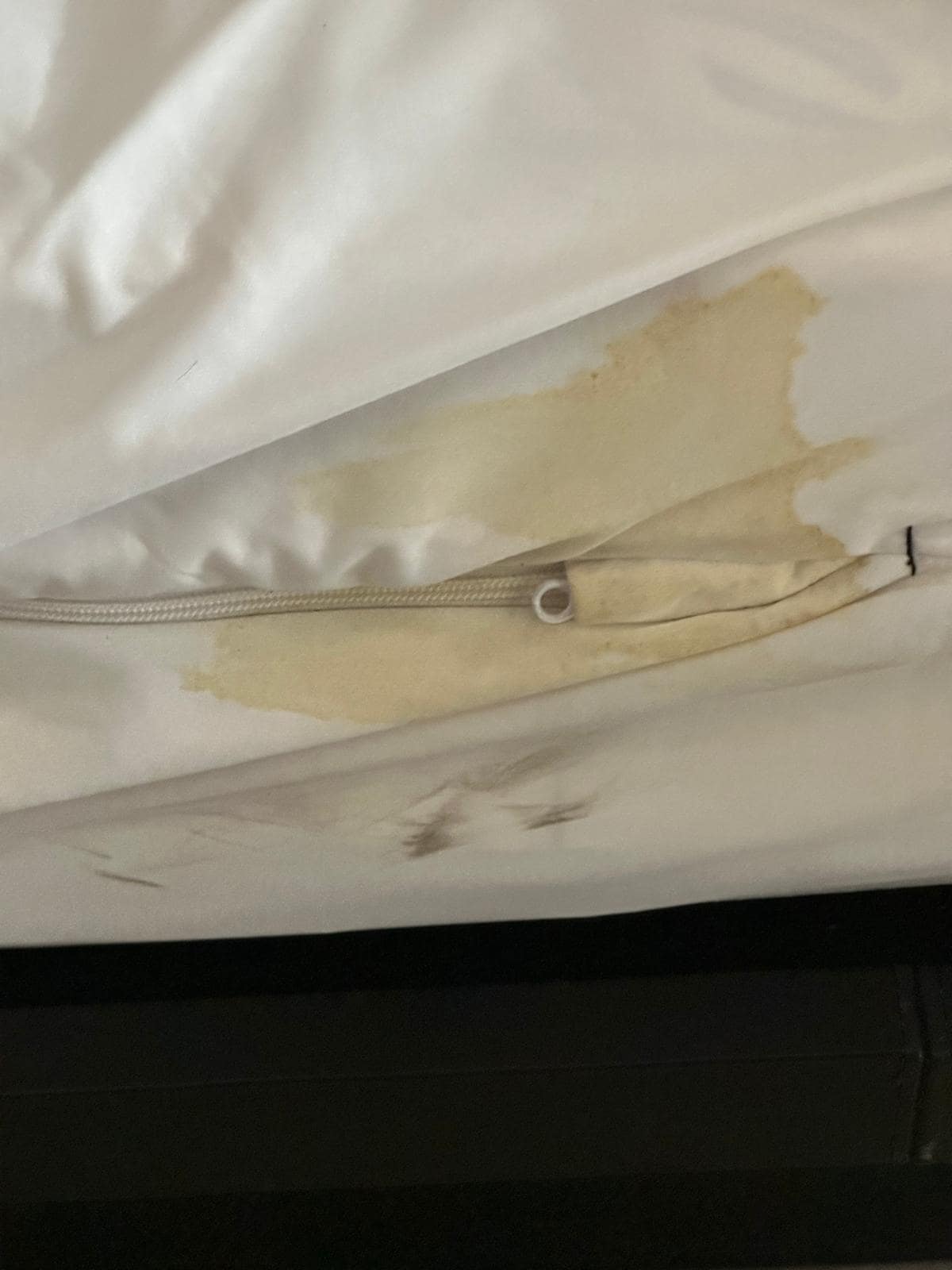 Body fluid on sheets