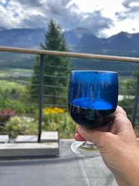 Cheers! View from the deck