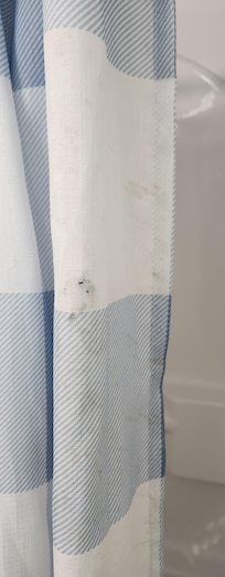 dirty shower curtain