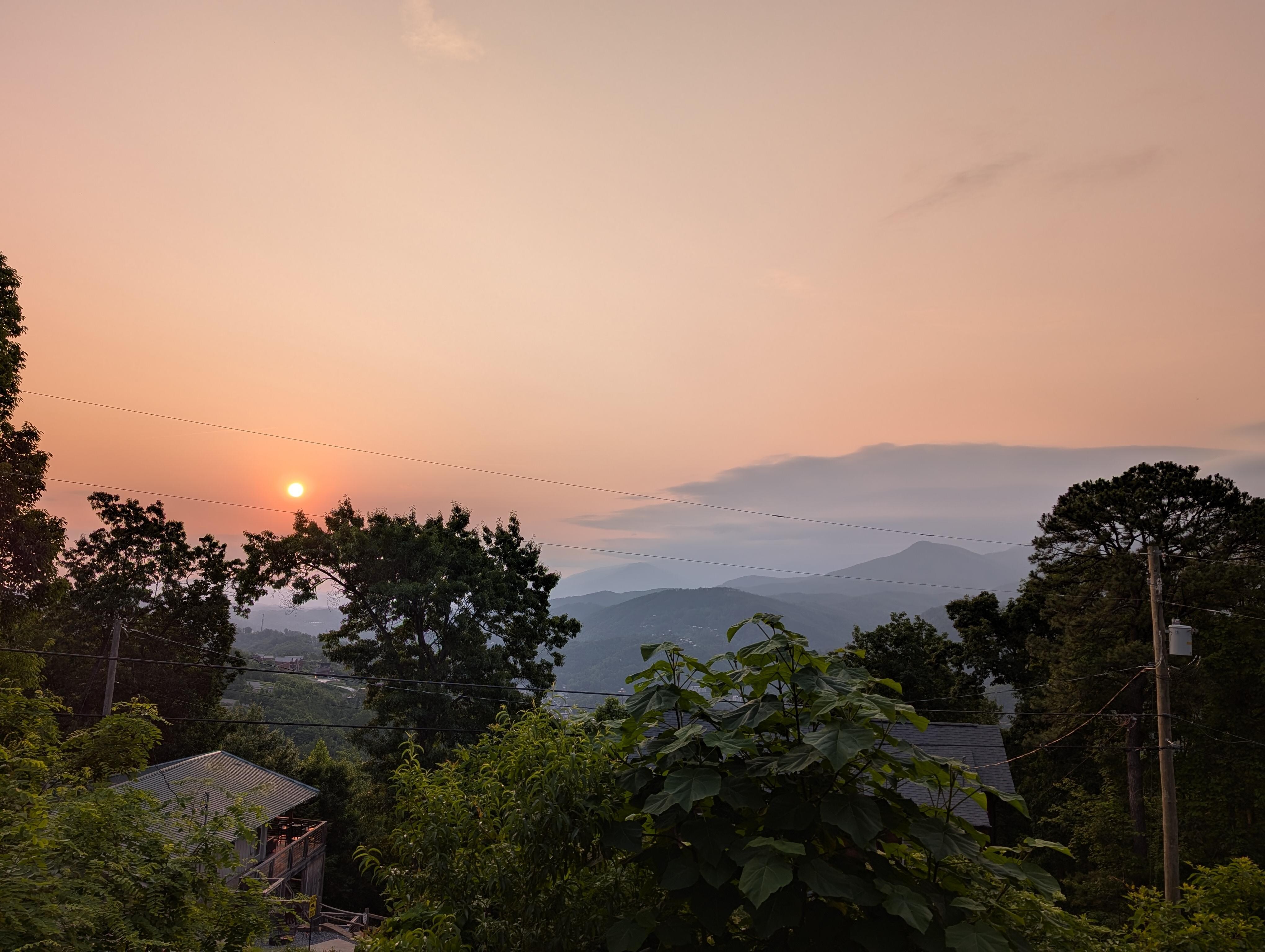 Sunrise from porch
