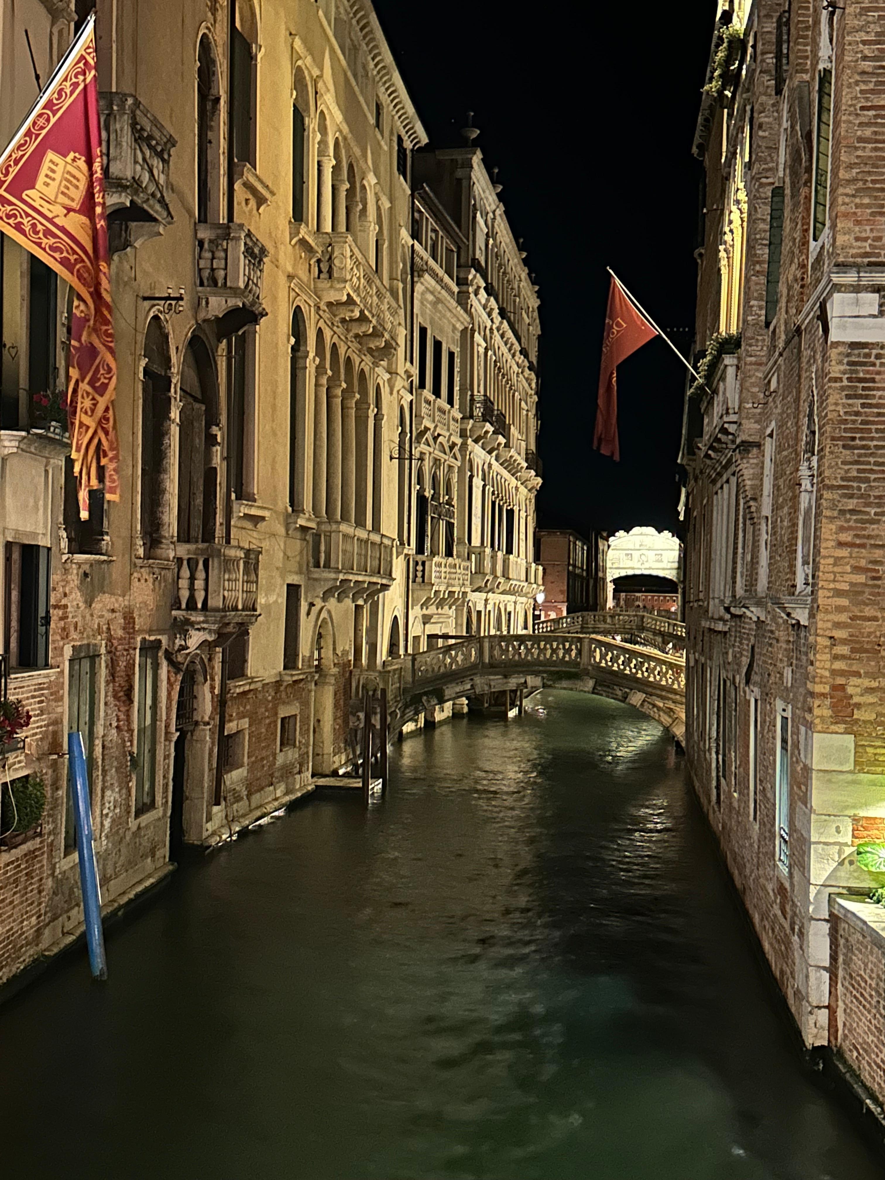 view from bridge directly next to the hotel.