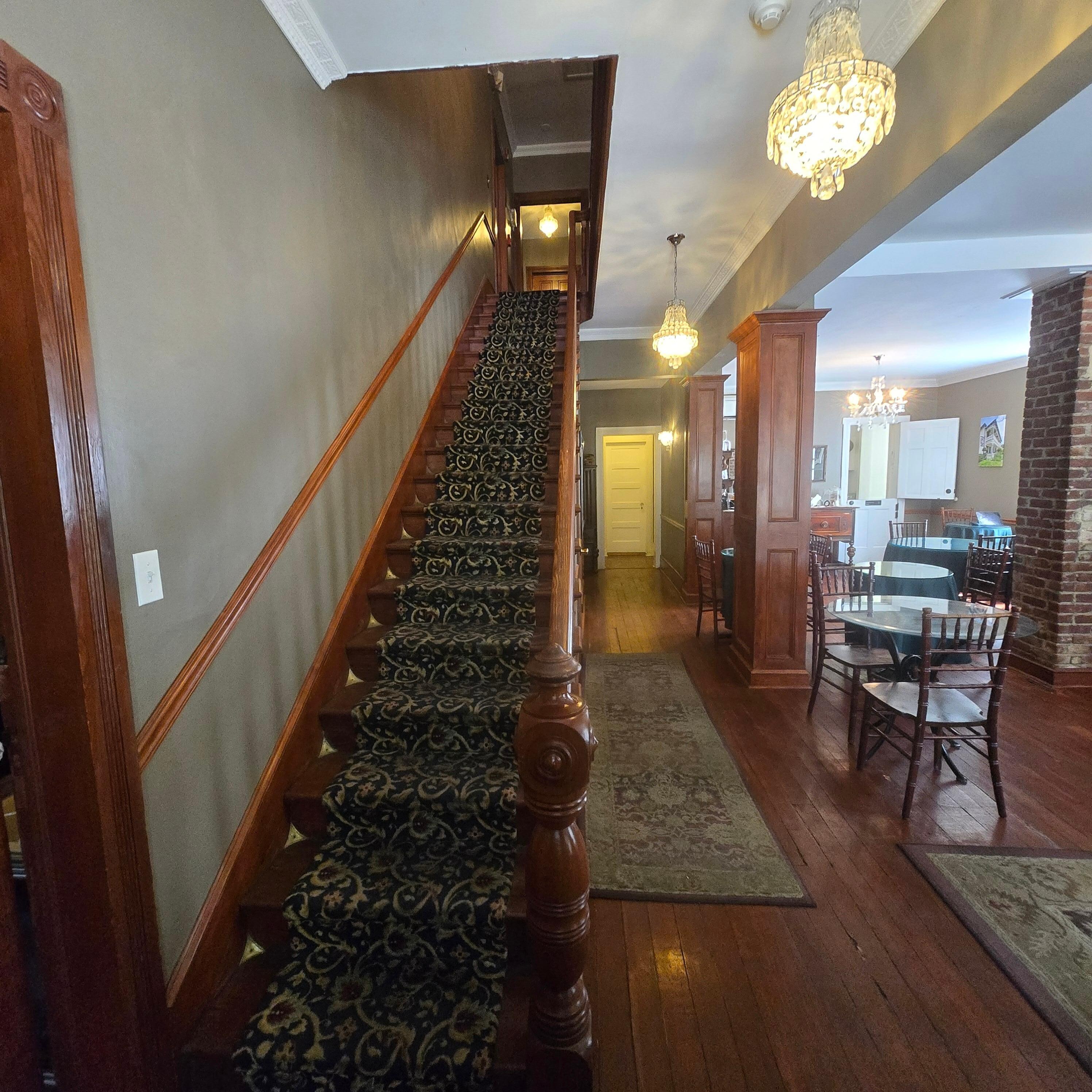 Stairs/dining room