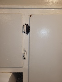 Kitchen cabinets... some don't close.