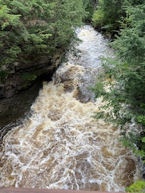 Porcupine Mountain state park waterfall