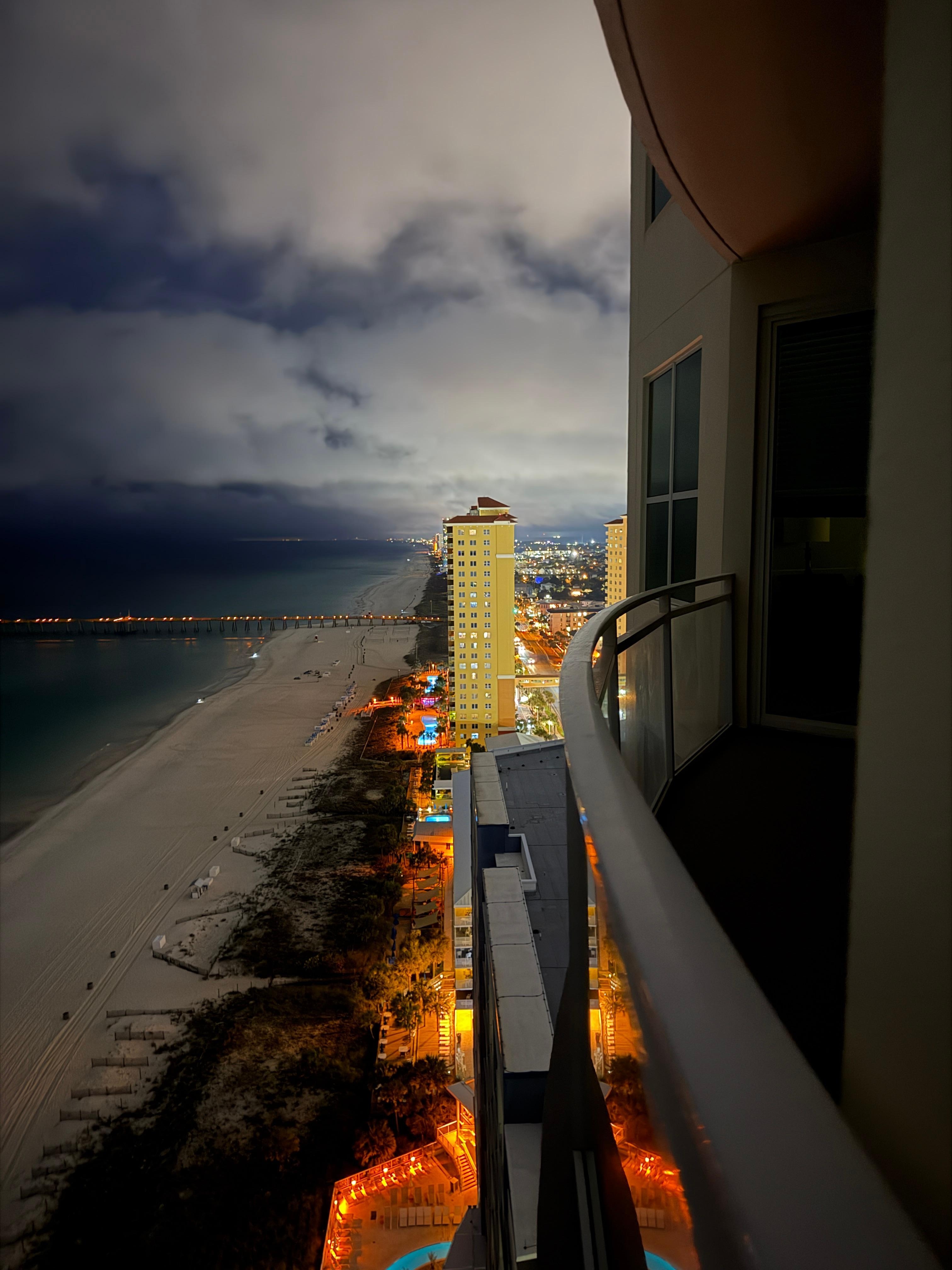 Night-time view from our condo