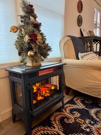 My favorite part was the electric heater in the living room!