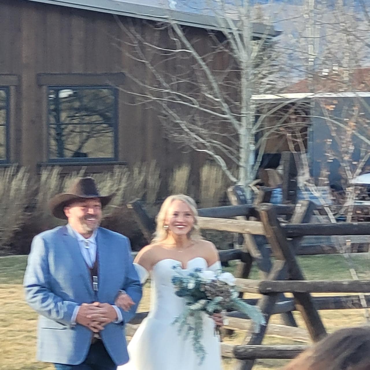 Our niece's destination wedding.  Beautiful Bride and her Daddy.❤️