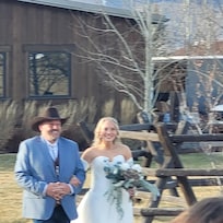 Our niece's destination wedding. Beautiful Bride and her Daddy.❤️