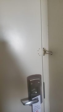 Door didn't have any extra lock