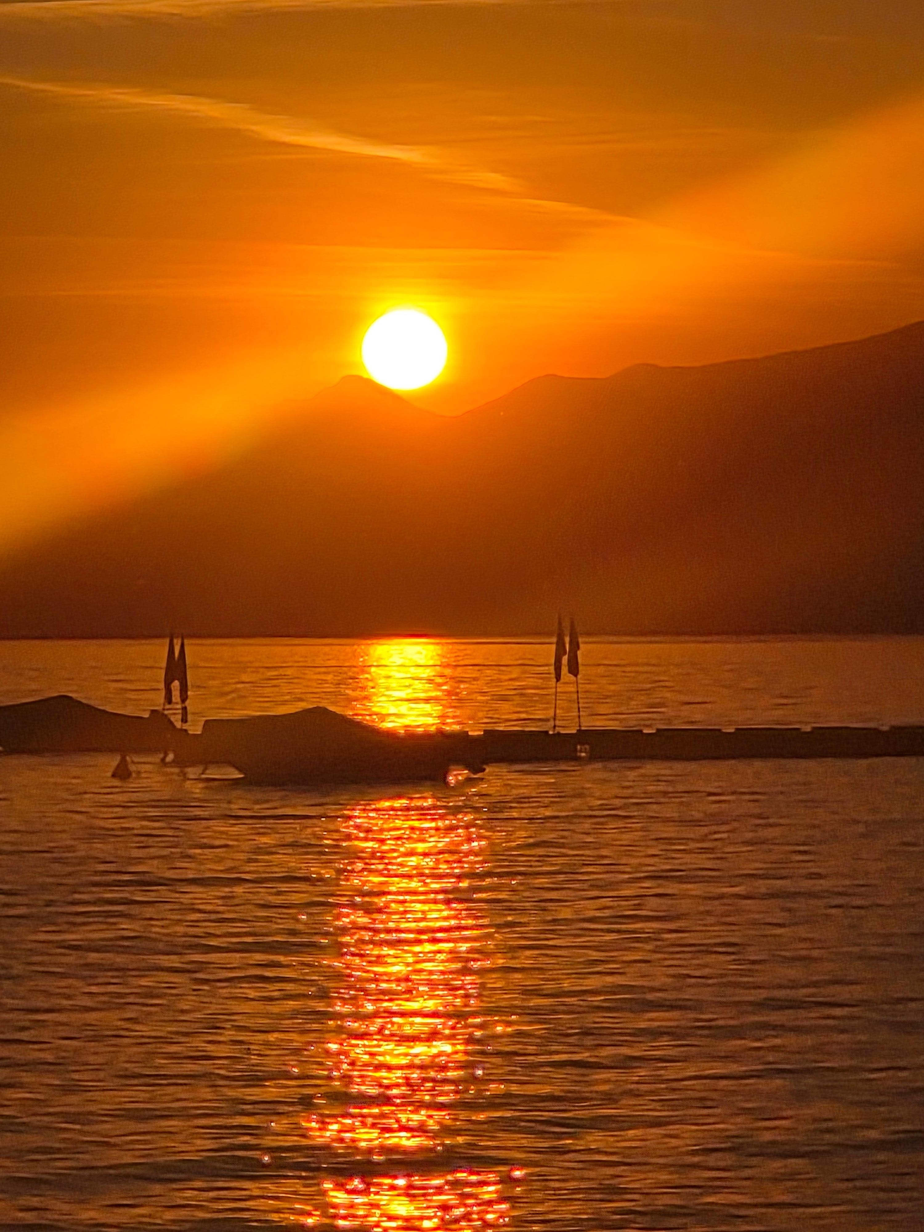 Sonnenuntergang über dem Lago di Garda am 27.04.2026