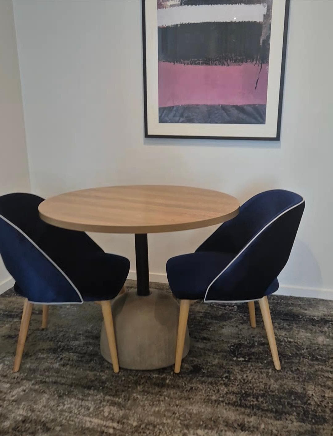 Sitting area also has desk and lounge 