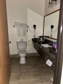 Bathroom, good size, spotlessly clean